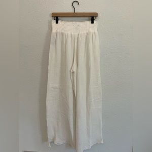 Forever 21 Linen Wide-Leg Beach Pants